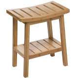 Stol Dael pakoworld bambu ngjyrë natyrale 39.5x25x46cm