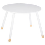 Tavolinë fëmijësh Playful pakoworld e bardhë-natyrale D60x43,5cm