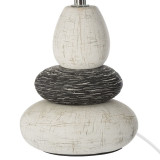 Llambë tavoline Rockgem pakoworld Ε27 fildish-antracit D18x33cm
