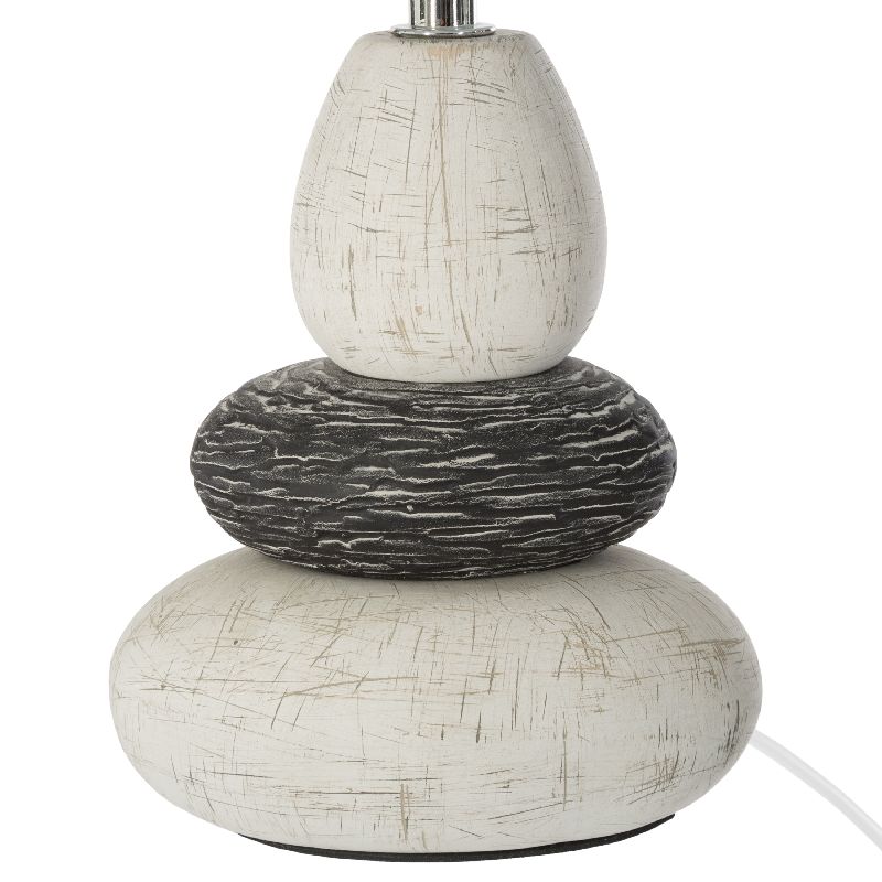 Llambë tavoline Rockgem pakoworld Ε27 fildish-antracit D18x33cm