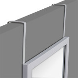 Pasqyrë dere PWD-0111 pakoworld polirezinë-argjend 34x1.7x94cmm