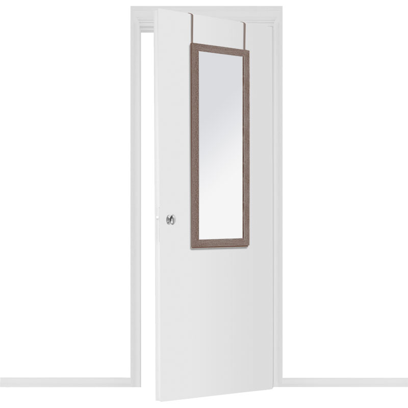 Pasqyrë dere PWD-0113 pakoworld MDF-alumini arrë 35x2x109cm