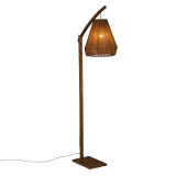 Llambë dyshemeje Sean pakoworld E27 60W bambu bezhë 52x30x158cm