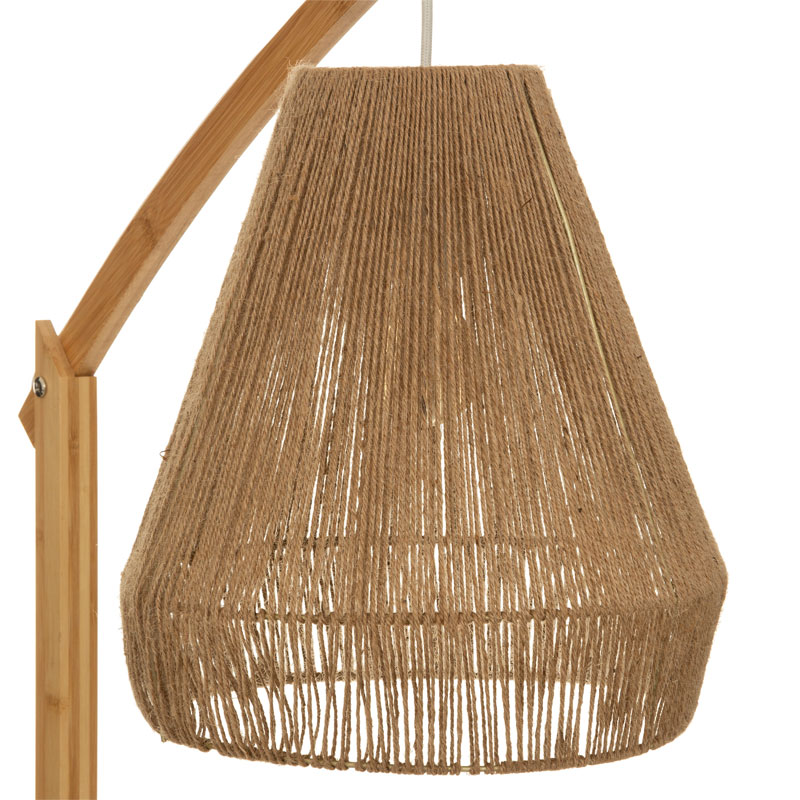 Llambë dyshemeje Sean pakoworld E27 60W bambu bezhë 52x30x158cm