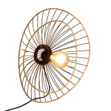 Llamba muri Alara pakoworld E27 40W ngjyrë ari-e zezë D45x11cm