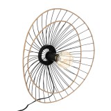 Llamba muri Alara pakoworld E27 40W ngjyrë ari-e zezë D45x11cm