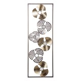 Dekor muri Blomma pakoworld metal i artë antik 31x3.5x90cm