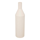 Vazo Drego pakoworld qeramike në ngjyrë bezhë D8x30cm