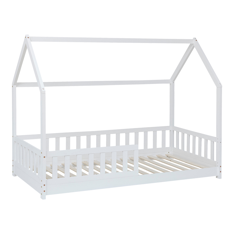 Krevat fëmijësh Sleeper pakoworld tip Montessori dru pishe në ngjyrë të bardhë 90x190cm
