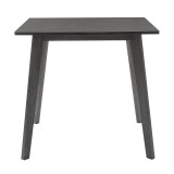Set ngrënieje Benson - Toto pakoworld 5 copë 80x80x75cm në gri rustike - pëlhurë gri