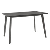 Set ngrënieje Benson - Orlean pakoworld 5 copë 120x75x75cm në rustik - pëlhurë gri