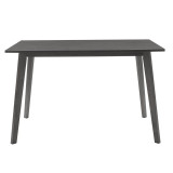 Set ngrënieje Benson - Orlean pakoworld 5 copë 120x75x75cm në rustik - pëlhurë gri