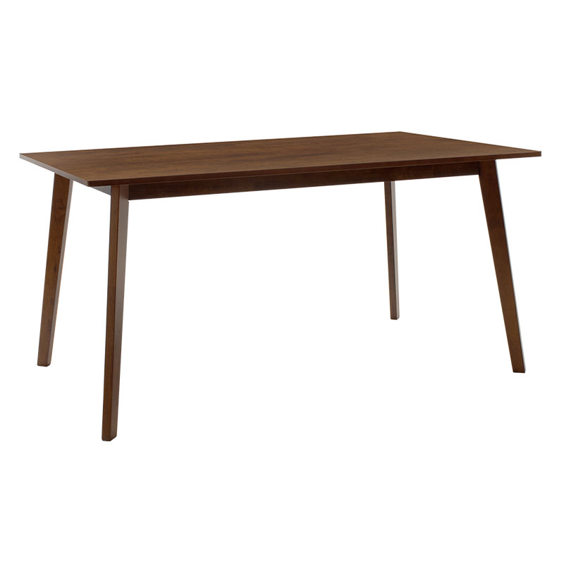 Set ngrënieje Benson - Orlean pakoworld 7 copë 150x90x75cm në arrë - pëlhurë bezhë
