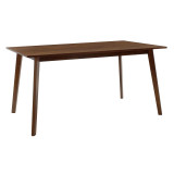 Set ngrënieje Benson - Toto pakoworld 7 copë 150x90x75cm në arrë - pëlhurë bezhë