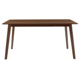 Set ngrënieje Benson - Toto pakoworld 7 copë 150x90x75cm në arrë - pëlhurë bezhë
