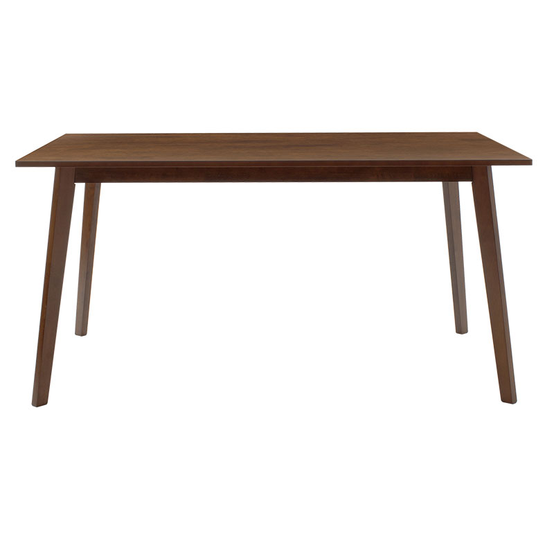 Set ngrënieje Benson - Toto pakoworld 7 copë 150x90x75cm në arrë - pëlhurë bezhë