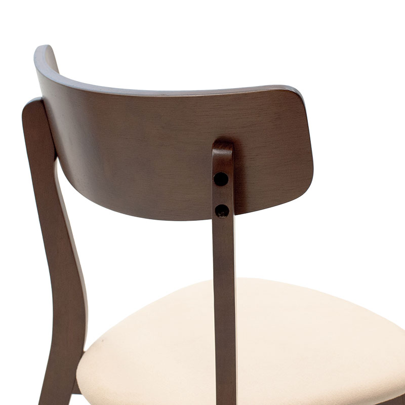 Set ngrënieje Benson - Toto pakoworld 7 copë 150x90x75cm në arrë - pëlhurë bezhë