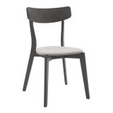 Set ngrënieje Benson - Toto pakoworld 7 copë 150x90x75cm në gri rustike - pëlhurë gri