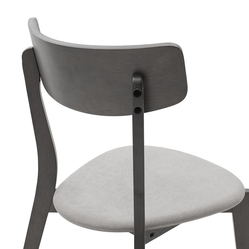 Set ngrënieje Benson - Toto pakoworld 7 copë 150x90x75cm në gri rustike - pëlhurë gri