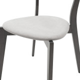 Set ngrënieje Benson - Toto pakoworld 7 copë 150x90x75cm në gri rustike - pëlhurë gri