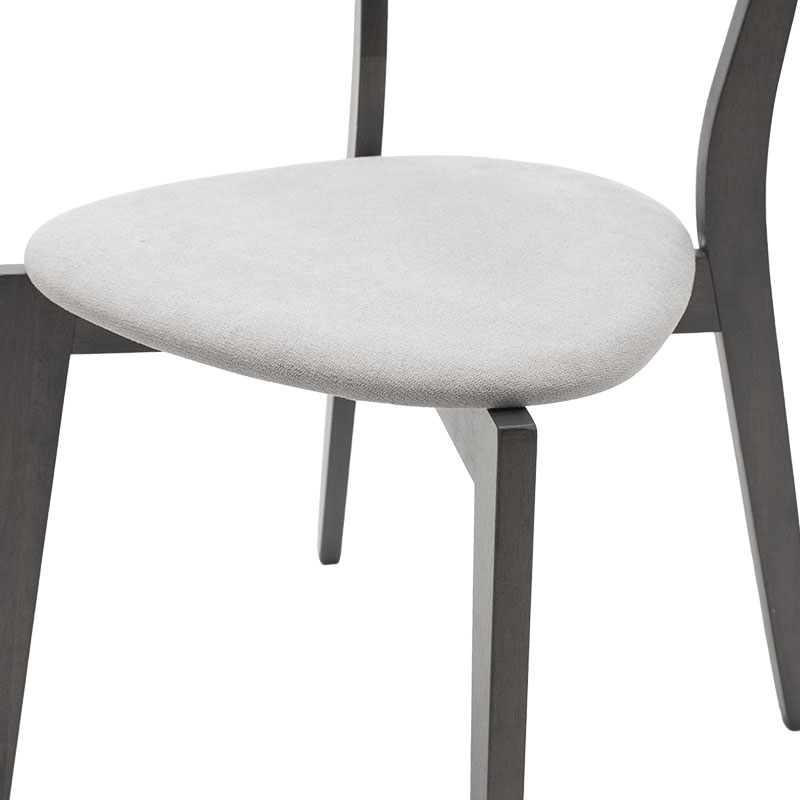 Set ngrënieje Benson - Toto pakoworld 7 copë 150x90x75cm në gri rustike - pëlhurë gri