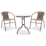 Set ngrënieje 3 copë Watson-Obbi pakoworld metal-pe kafe
