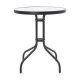 Set ngrënieje kopshti 3 copë Calan-Watson pakoworld metal i zi-tekstil i zi D60x70cm