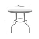 Set salloni 3 copë Paula pakoworld metal-pe rattan kafe