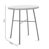 Set ngrënieje 3 copë Gaus-Naoki pakoworld metal i zi-pe natyral.