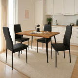 Set tavoline ngrënieje Neve-Parker pakoworld me 5 copë 120x80x75cm