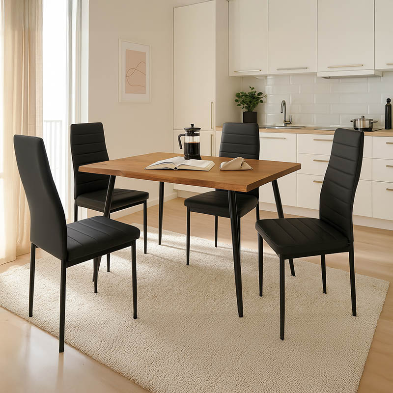 Set tavoline ngrënieje Neve-Parker pakoworld me 5 copë 120x80x75cm