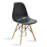 Set tavoline ngrënieje Balou-Julita me 5 pakoworld MDF dhe pp në nuancë të zezë-natyrale Φ100x73cm