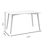 Set ngrënieje Natali-Gaston pakoworld 5 copë e zezë-natyrale 120x80x76cm