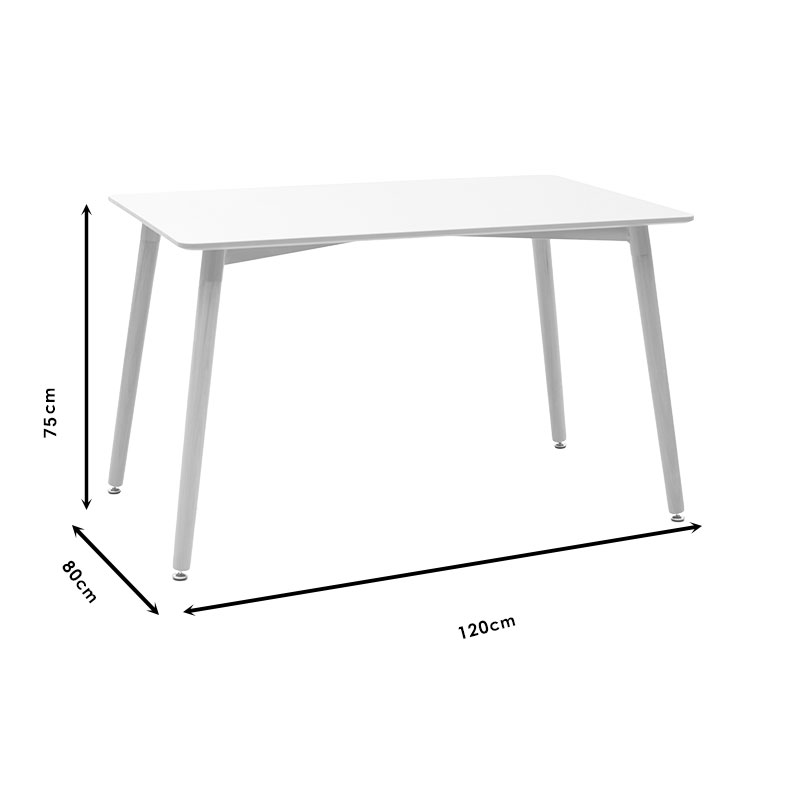 Set ngrënieje Natali-Gaston pakoworld 5 copë e zezë-natyrale 120x80x76cm