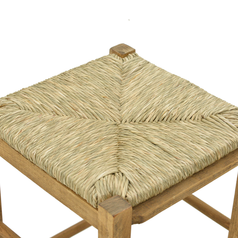Stol për kafene pa gjerësi me tapet Bodier-Charchie I pakoworld dru arre 35x35x78cm