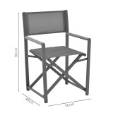 Set tavoline ngrënie Mabu-Nares 7 copë pakoworld alumini antracit dhe kompensatë në ngjyrë natyrale 180x90x72.5cm
