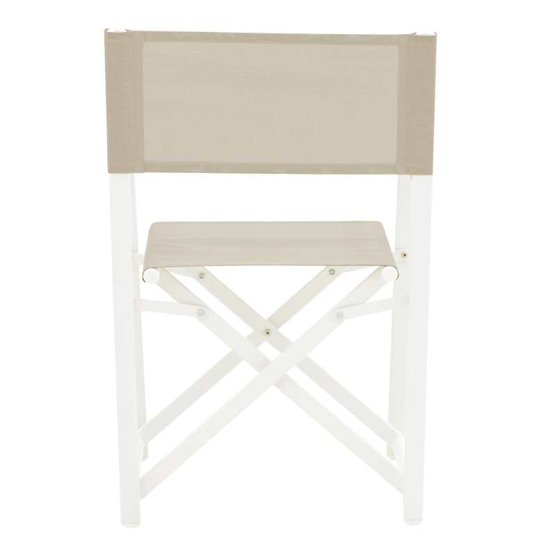 Set tavoline ngrënieje Mabu-Nares 7 copë pakoworld alumini i bardhë dhe kompensatë në ngjyrë natyrale 180x90x72.5cm