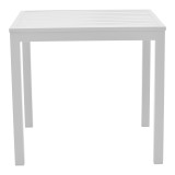 Set tavoline ngrënieje Zacreta-Kliton prej 5 copash pakoworld alumini në nuancë të bardhë 80x80x74cm