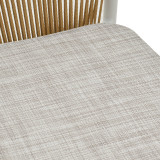 Set tavoline ngrënieje Kliton - Convince prej 5 pakoworld alumini në nuancë të bardhë 150x80x74cm