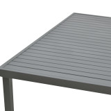 Tavolinë ngrënieje Moly-Kliton A set prej 7 pakoworld alumini dhe textilene antracit 150x80x74cm