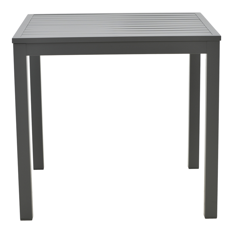 Set tavoline ngrënieje Kliton-Mabu me 3 pakoworld alumini në nuancë antracit 80x80x74cm
