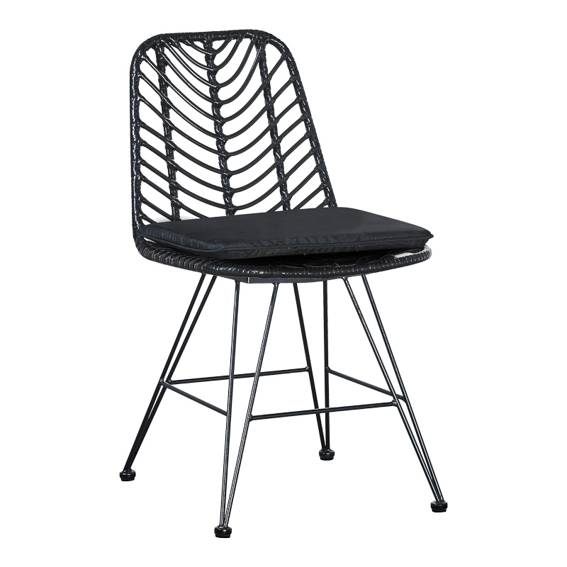 Set tavoline ngrënieje Kliton-Naoki 5 copë pakoworld alumini antracit dhe metal në nuancë të zezë 80x80x74cm