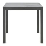 Set tavoline ngrënieje Kliton-Naoki 5 copë pakoworld alumini antracit dhe metal në nuancë të zezë 80x80x74cm