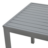 Set tavoline ngrënieje Kliton-Naoki 5 copë pakoworld alumini antracit dhe metal në nuancë të zezë 80x80x74cm