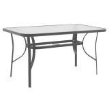 Set tavoline ngrënieje Ensure-Confidence prej 5 copash pakoworld metal në nuancë antracit 120x70x70cm
