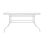 Set tavoline ngrënieje Valor-Confidence prej 5 pakoworld metal i bardhë 140x80x70cm