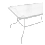 Set tavoline ngrënieje Valor-Confidence prej 5 pakoworld metal i bardhë 140x80x70cm