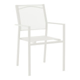 Set tavoline ngrënieje Valor-Confidence prej 5 pakoworld metal i bardhë 140x80x70cm