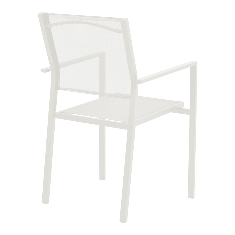 Set tavoline ngrënieje Valor-Confidence prej 5 pakoworld metal i bardhë 140x80x70cm
