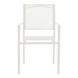 Set tavoline ngrënieje Valor-Confidence prej 5 pakoworld metal i bardhë 140x80x70cm